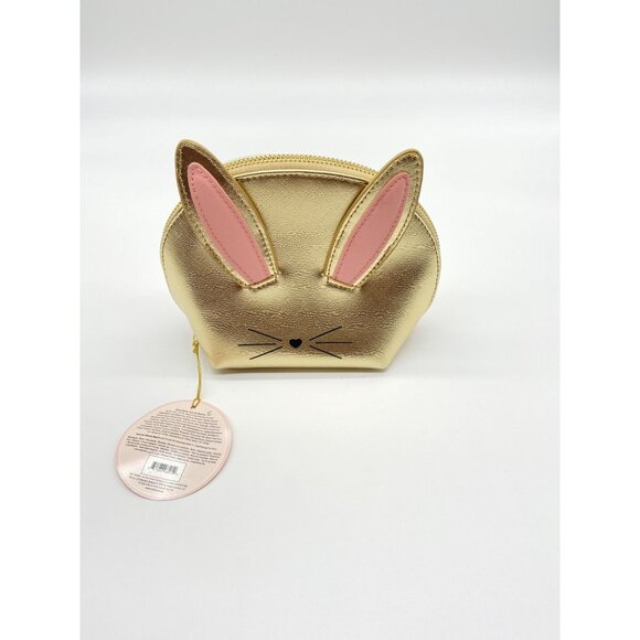 Too Faced Bunny makeup pouch Golden - Picture 1 of 6